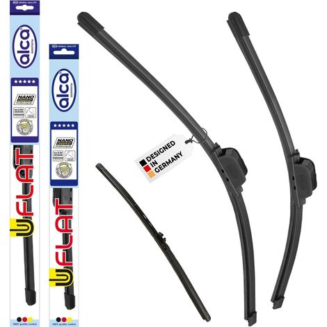 alca® Scheibenwischer mit Heckwischer ideal für KIA EV3 (11.2024 - 06.2026) U-FLAT Flachbalkenwischer