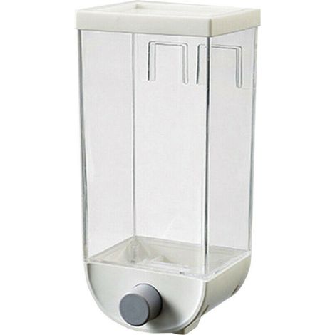 10243 Dispensador envase 1 Kg dispensador de cereales frutos secos y legumbres  Color: Blanco
