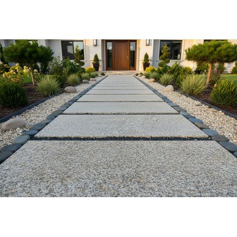 Losas de Granito para jardin - Unidad - 100x30x2 cm - Gris - Granallado (1/5)