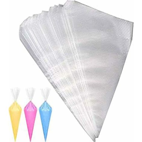 Lot de 100 sacs à douille jetables pour décoration de patisseries ou gateaux 31 x 20 cm (1/5)