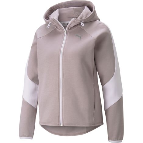 Puma EVOSTRIPE FULL-ZIP Damen-Hoodie, pink, 84707318 r S
