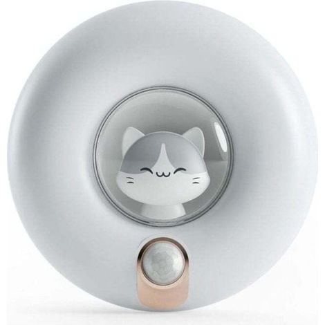 Veilleuse à capteur de mouvement rechargeable pour enfants, XU, éclairage d'armoire à intensité variable pour placard, Chambre, Couloir, Abri de toilette, Garage (mesure Φ93 x T31) - (1/4)