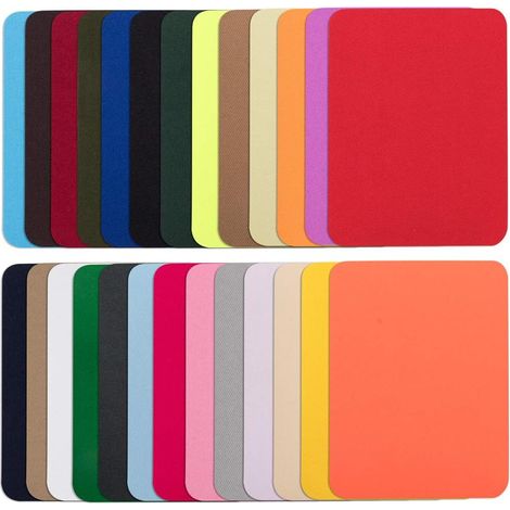 Patchs en jean thermocollant pour tissu,29 couleurs,sans couture,kit de réparation pour jeans,décoration de bricolage,12,7 x 8,9 cm,autocollant en tissu pour travaux manuels (1/5)