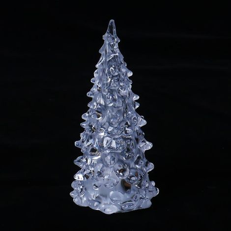 LED-Mini-Weihnachtsbaum-Nachtlicht mit Farbwechsel: LED-Kristall-Nachtlampe, Heimdekoration, Weihnachtsgeschenk, Geschenk für Kinder (1/5)