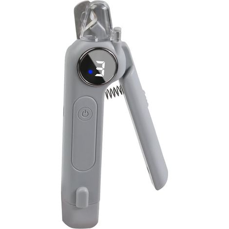 Coupe-ongles électrique pour chiens et chats avec LED et écran numérique, rechargeable USB, sécurité anti-coupure trop courte
