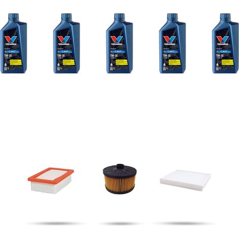 Kit tagliando 3 FILTRI e 5L OLIO compatibile con Renault Captur II 1.0 TCe 90 ECO-G 67Kw dal 2021 (1/5)
