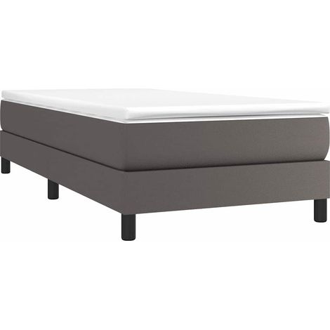 Struttura Letto a Rete a Molle Grigio 90x200 cm in Similpelle vidaXL (1/4)
