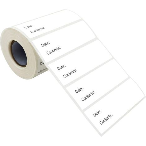 500 congélateur réfrigérateur étiquettes alimentaires rappel résistant à l'eau et à l'huile en rouleau avec ligne de perforation, adhésif amovible (1/5)