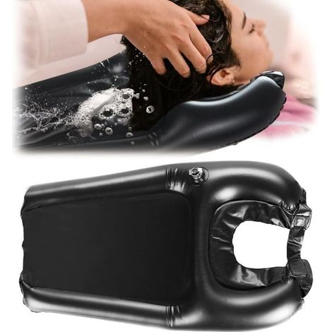 Lavatesta gonfiabile, lavatesta portatile, lavatesta portatile per donne incinte, ferite e costrette a letto, per uso domestico, facile da pulire (1/5)
