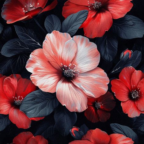 Tela decorativa para exteriores Oxford - Motivo floral I DX5464 (1/5)