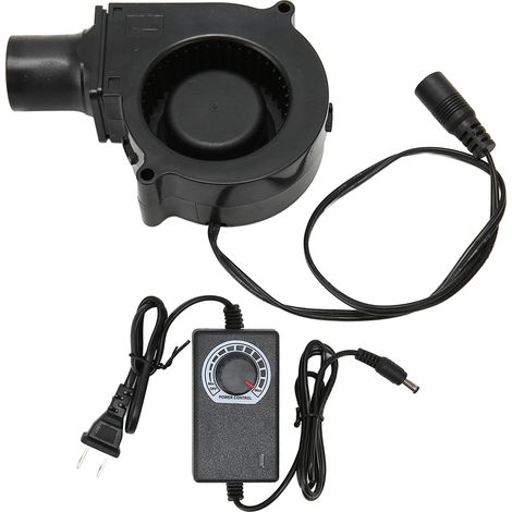 Ventilateur de soufflerie sans balais 75x30mm 12V 0.38A double roulement à billes, extracteur haute vitesse DC 100-240V avec prise US