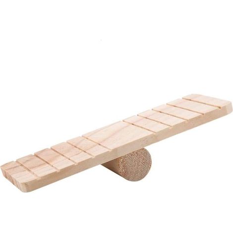 Wooden Seesaw Hamster Toys Small Animal Play House Cage Chew Toy Pet Accessories for Hamsters Rat Gerbil Chinchilla Guinea Pig Squirrel (1/5)