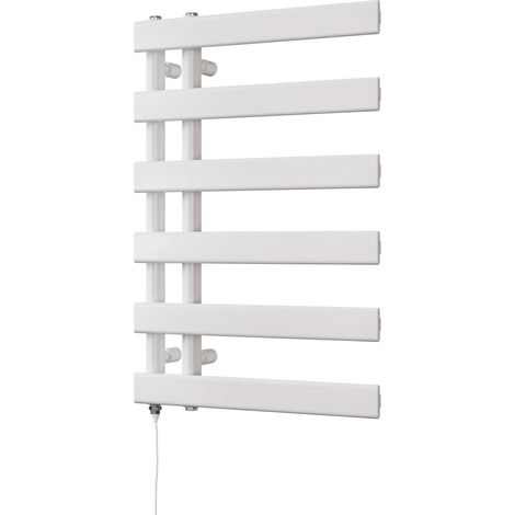 Agar - White Electric Towel Rail H748mm x W500mm 300w Standard (1/3)