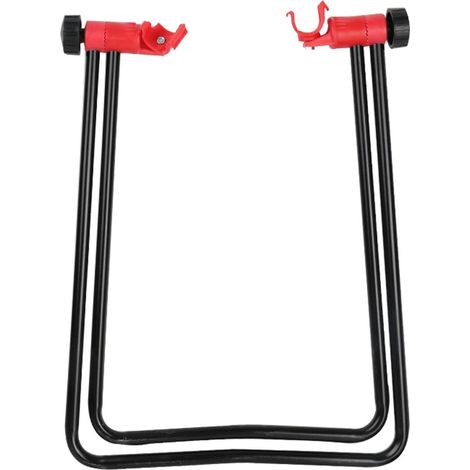Support de stationnement pliable, support de réparation vertical en forme de U, alliage d'aluminium, PVC, forte capacité de charge, support vertical, support de réparation (1/5)