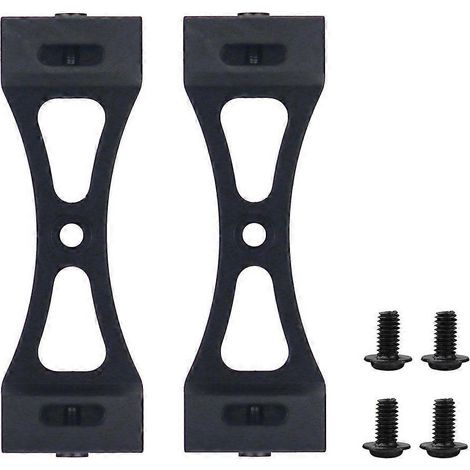 Deux supports métalliques, compatibles avec le kit de pièces métalliques DIY de mise à niveau de voiture télécommandée B1, B14, B16, B24, C14, C24, B36, Mn, D90 et D91, noir. (1/5)
