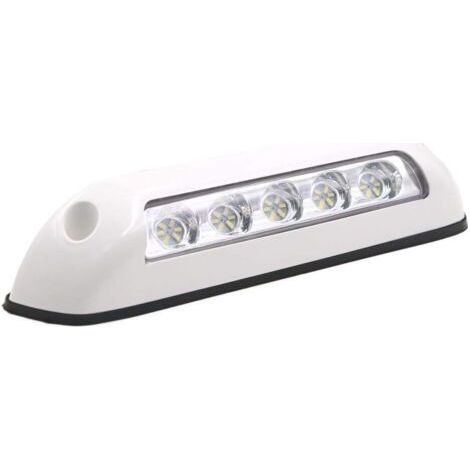 RV 12 V cc 2.6 W LED Auvent Lumières Bar Porche Lampe 6000 K Blanc pour e Bateau Marine Camions Motor-Home RV Camping (Coquille blanche) (1/5)