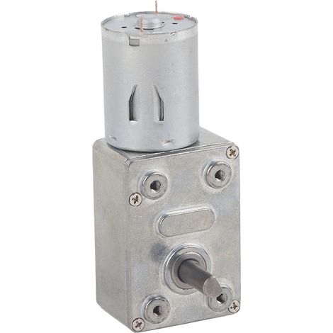 Einteiliger Schneckengetriebemotor für Reversierbetrieb, hohes Drehmoment, 12 V Gleichstrom, Untersetzungsmotor (62 U/min) (1/5)