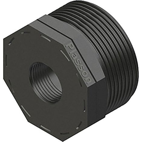 Polypropylen Außen-/Innengewinde-Reduzierung 1" x 1/2"