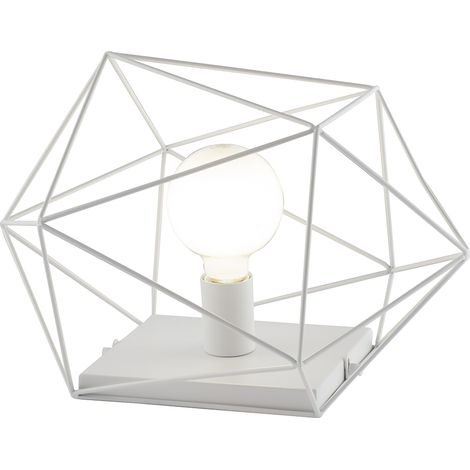Lampada da tavolo ABRAXAS in metallo bianco 41x30x27 cm. (1/2)