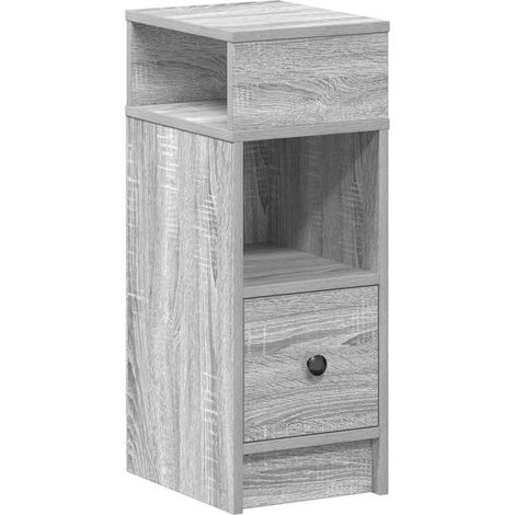 Maison Exclusive - Comodino con Cassetto Grigio Sonoma 25x31x66 cm