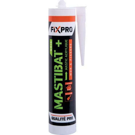 Mastic monocomposant acrylique - Mastibat + - Fixpro - Gris (1/4)