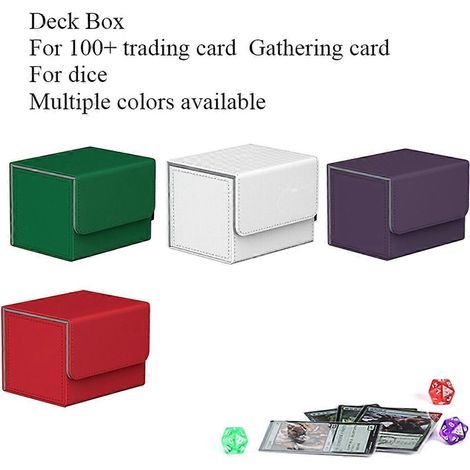 Boîte de rangement pour plus de 100 cartes à collectionner, étui de protection noir et bleu (1/5)