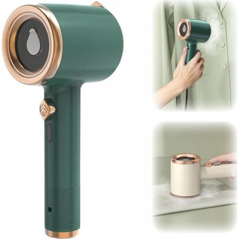Mini Fer À Repasser - 33 W - Pour Voyage Et Usage Mobile - Vert - 1 Pièce (1/5)