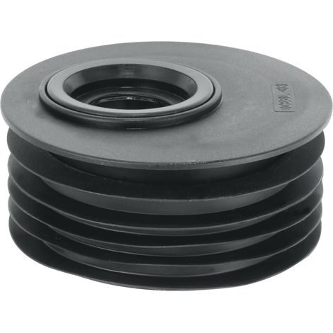 McAlpine DC2BL-OS Black 4"/110mm Offset Drain Reducer Connector (1/4)
