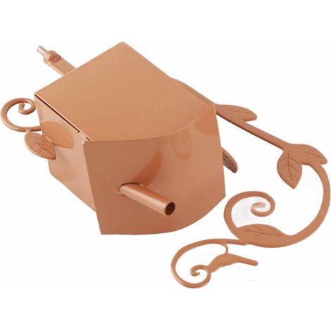 Nichoir métal artistique sur piquet en bois, décoration jardin extérieur, style vieilli, support pour nichoir, boîte incluse, taille unique (1/5)
