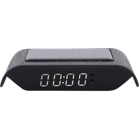 Horloge numérique pour voiture, camion, énergie solaire, heure, Date, température, affichage LCD, câblage, lumière blanche libre (1/5)