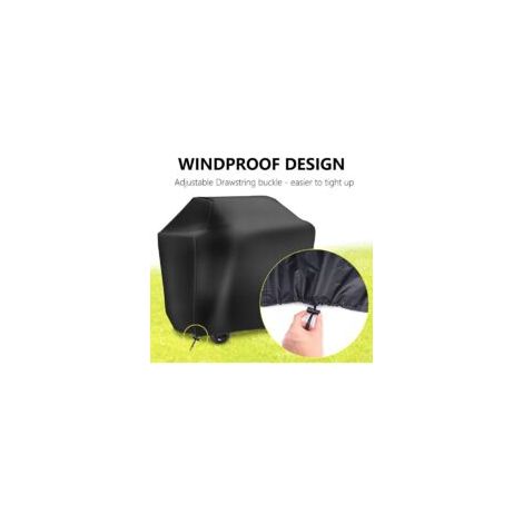 Funda impermeable para barbacoa ZVD, protección UV para barbacoas Weber y Holland Grills, 145 x 61 x 117 cm, con cepillo - Crezuo (1/4)