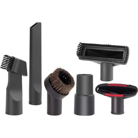 6 Pièces Accessoires pour Aspirateur, Convient aux Aspirateurs de Calibre 32 mm et 35 mm, pour Embout Aspirateur Karcher, Rowenta, Hoover, Xoiture, Bosch, Miele. (1/4)