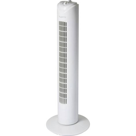 Sygonix Ventilatore a torre 50 W (Ø x A) 270 mm x 805 mm Bianco Oscillante, Timer