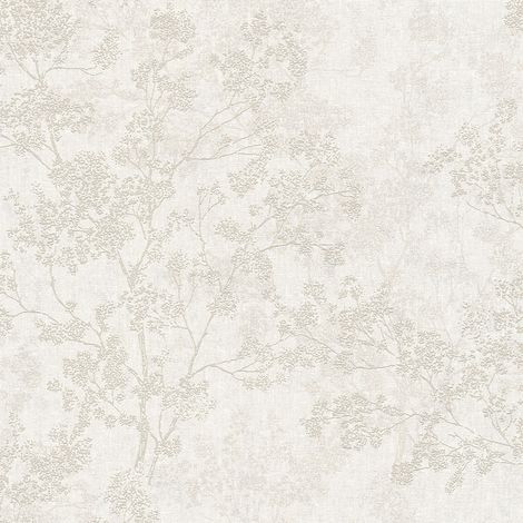 Papier peint à motif forêt gris – Lessivable et strippable – Résistance à la lumière – 230g/m² – Raccord sauté – Livingwalls