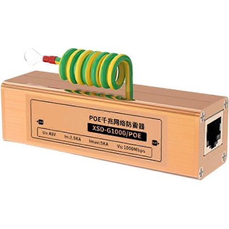 Dispositifs de protection PoE Gigabit, parafoudres domestiques, dispositifs de protection contre les surtensions réseau (1/5)