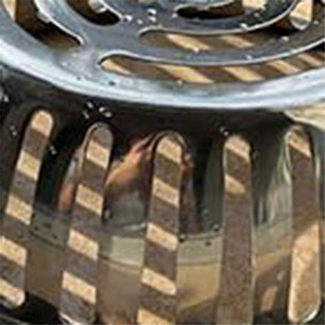Grille anti-obstruction pour caniveaux de toit et de sol en acier inoxydable, C-- (1/5)