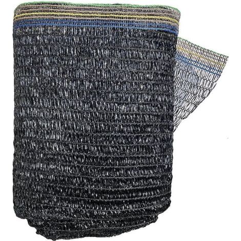 Filet d'ombrage 55 % en maille résistante aux UV pour serre de jardin, fleurs et plantes, noir (2 x 3 m) (1/5)
