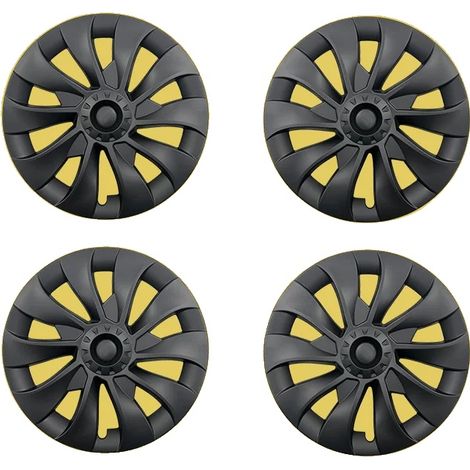 Embellecedor de rueda, plástico resistente, fácil instalación, estilo Sakura Black, Tesla, 2017-2023 (1/2)