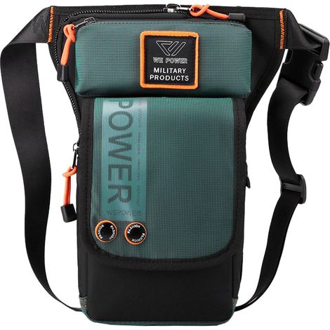 Poche De Cuissard Pour Vélo - Poche Extérieure Étanche En Nylon - Compatible Avec Activités Sportives Et Urbaines - 1 Pièce (1/5)