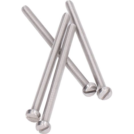 Lot de 50 vis à tête cylindrique fente inox A2-70 pour mécanique précision électroménager DIN84 M3x50 (1/5)