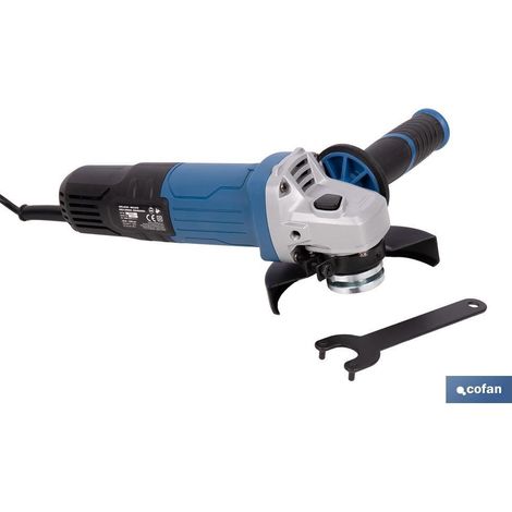 Amoladora 750 w 11000 rpm con disco de 115 mm y mango antivibración ajustable (1/4)