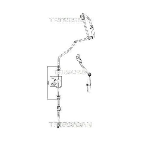 Tuyau hydraulique, direction TRISCAN 8516 43003 HYUNDAI 57520-1C000