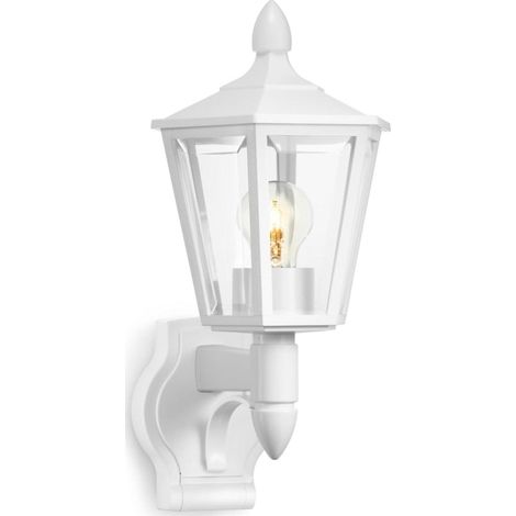 Steinel Lampada da esterni L 15 senza Rilevatore di Movimento, Classica Applique da Esterno, Lanterna, Max. 60 W, E27, Bianco