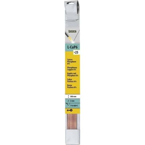 GYS 25 baguettes cuivre phosphore 6% L-CuP6 Ø2.0mm - 047204