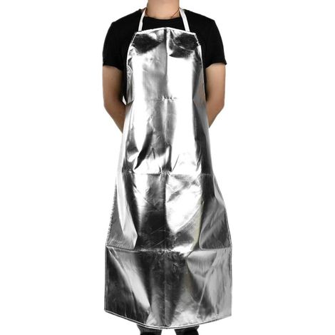 Hitzebeständige Schürze (1000 °C), Küchenschutz aus Aluminiumfolie