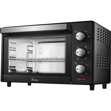 Ardes AR6226B Elektroofen mit Grill, 25 l, schwarz