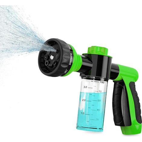 Distributeur de savon et shampooing pour lavage des animaux pistolet de jardin (1/5)