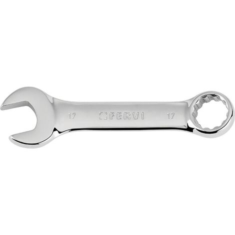 Cles mixtes courtes chromees miroir 15 mm 0196/15