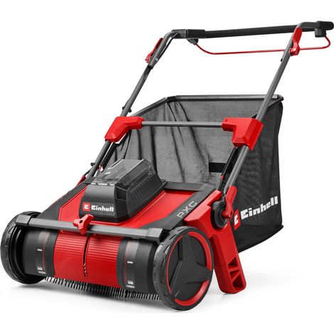 Einhell Akku-Laub- und Rasensammler GE-GC 18/55 Li E-Solo PXC (18 V, 55 cm Arbeitsbreite, 100 L Fangsack, rotierende Bürste, verstellbare Arbeitshöhe, ohne Akku) (1/5)
