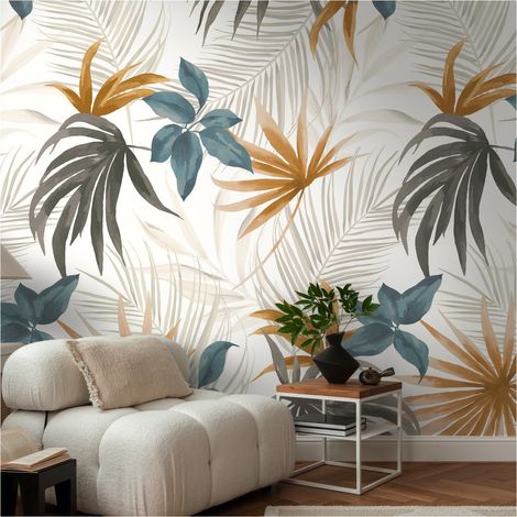 A.S. Creation Fototapete 8.80 x 0.53 m Livingwalls Dschungel Tapete Beige 791451 Palmen CosmoLiving by Cosmopolitan (1/3)